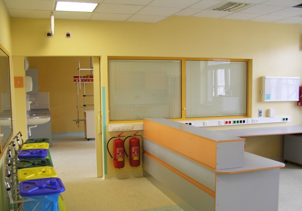 District hospital Příbram - Renovation of 3rd floor of building P into an internal intensive care unit